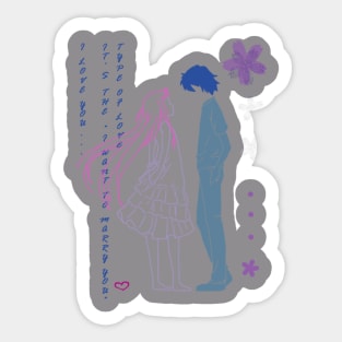 Ano Hana Letter Sticker